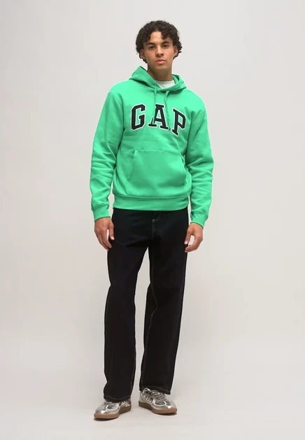 Мужское худи Gap Heritage Logo, сине-зеленое