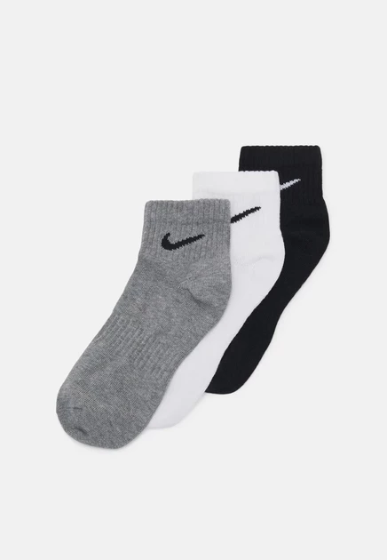 Спортивные носки Nike Performance, 3 пары, белые/серо-черные