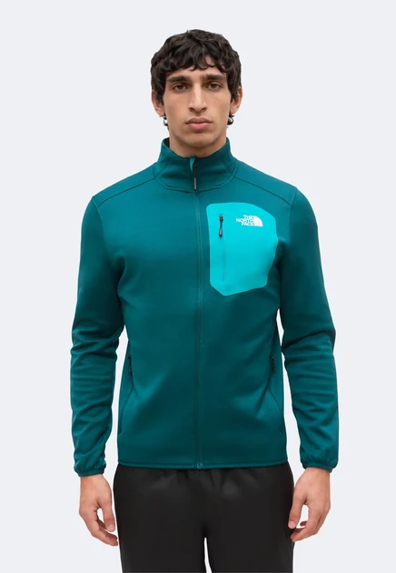 The North Face CREST - Fleece jacket - woodland green/black pacific teal/black