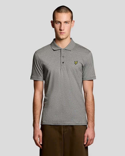 Мужское поло Lyle & Scott, серый меланж