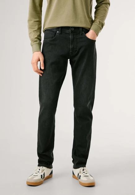 Мужские джинсы Pepe Jeans Gymdigo Track, серо-черные