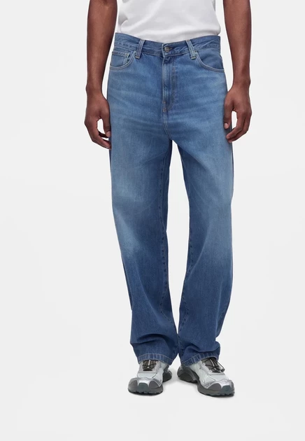 Carhartt WIP LANDON PANT - Relaxed fit jeans - blue stone washed blue marble used wash