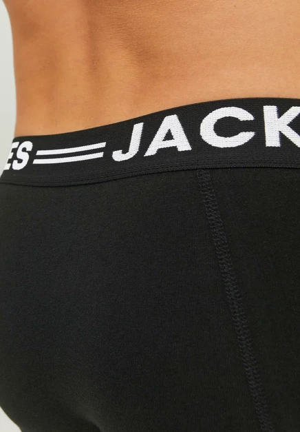 Мужские боксеры Jack & Jones Sense, 3 шт., 3XL, черные
