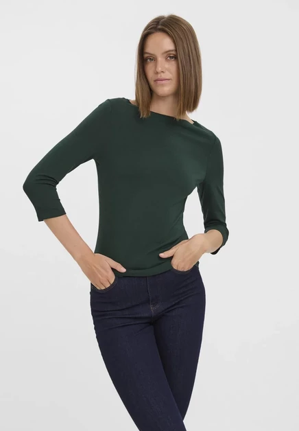 Женский топ Vero Moda VMPANDA, черно-сосновый