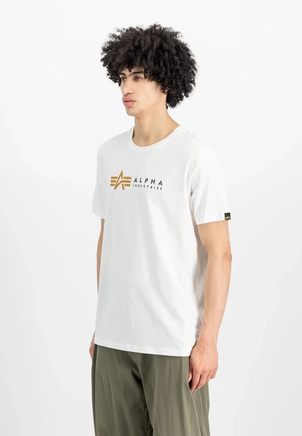 Мужская футболка Alpha Industries Label T, белая