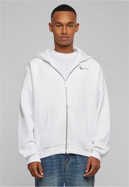 Мужская толстовка Karl Kani CHEST SIGNATURE ZIP, белая