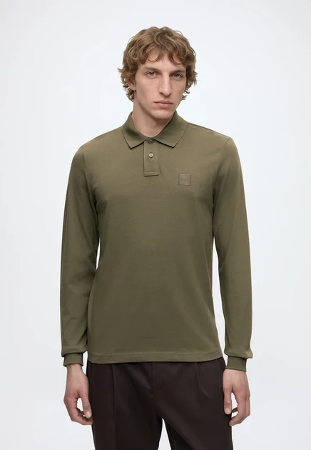 BOSS PASSERBY - Polo shirt - black bright green