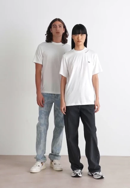 Футболка унисекс Lacoste Basic, белая