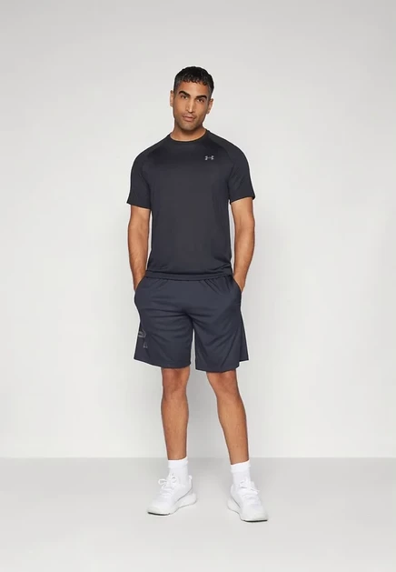 Мужская спортивная футболка Under Armour Tech 2.0, черно-серая