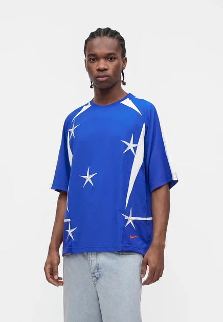 Унисекс футболка Nike Sportswear, сине-бело-оранжевая