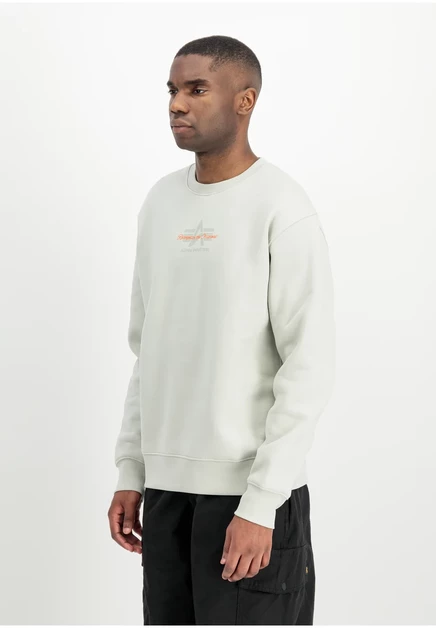 Мужской свитшот Alpha Industries FOAM ML, тёмно-синий