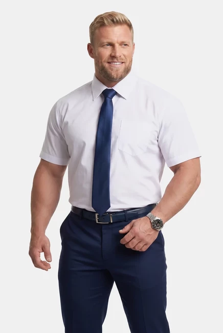 Мужская рубашка Men Plus Vario-Kragen, белая
