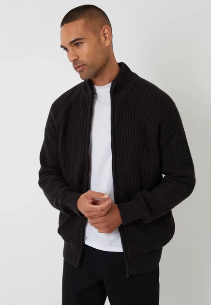 Мужской кардиган Threadbare Westleigh, черный
