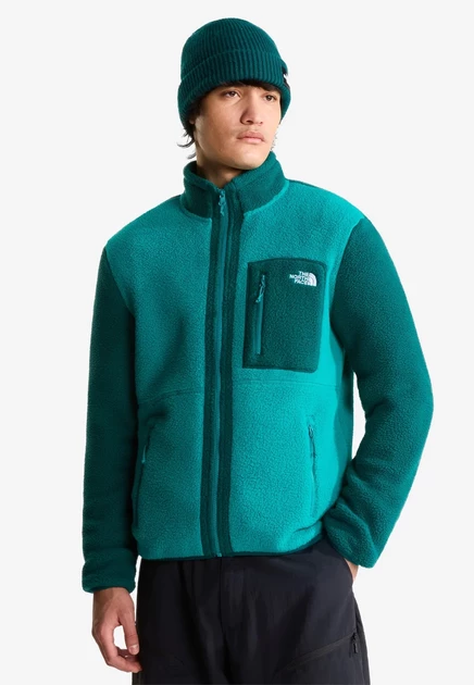 The North Face YUMIORI FULL ZIP - Fleece jacket - frost grey/granite grey/endless dusk restorative teal-pacific teal
