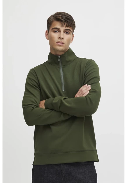 Casual Friday CFSEBASTIAN TROYER - Sweatshirt - major brown rifle green