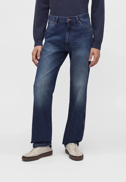 Wrangler Straight leg jeans - jetstream dark-blue denim