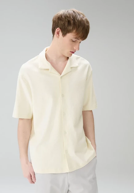 Мужские рубашки Next Regular Fit, 3 шт., экрю, синие, коричневые