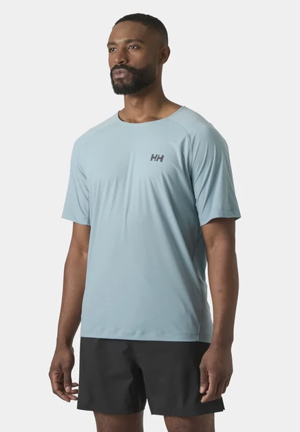 Мужская футболка Helly Hansen Trail, зелёно-синяя