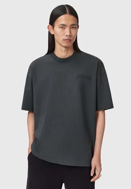 Мужская футболка с принтом AllSaints Odyssey, черная