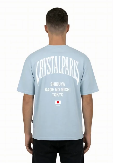 Мужская футболка Crystal Paris Kaizen, голубая