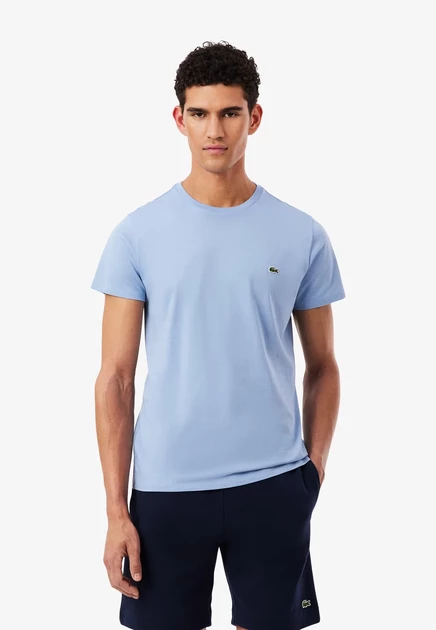 Lacoste TH6709_ZIH - Basic T-shirt - blanc bleu clair-aey