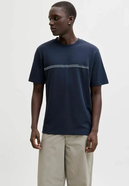 Мужская футболка Jack & Jones JCOFUSION, синяя