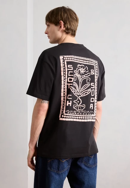 Мужская футболка Scotch & Soda Artwork, антрацитовая