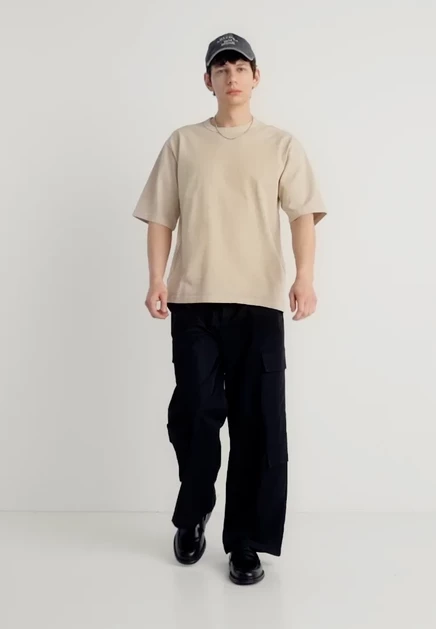 Мужская футболка Levi's Heavyweight, серо-коричневая