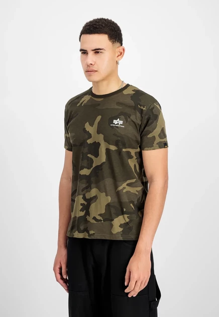 Мужская базовая футболка Alpha Industries, оливковая