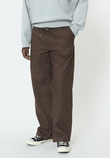 Matinique MABARTON WIDE - Trousers - sponge chocolate brown