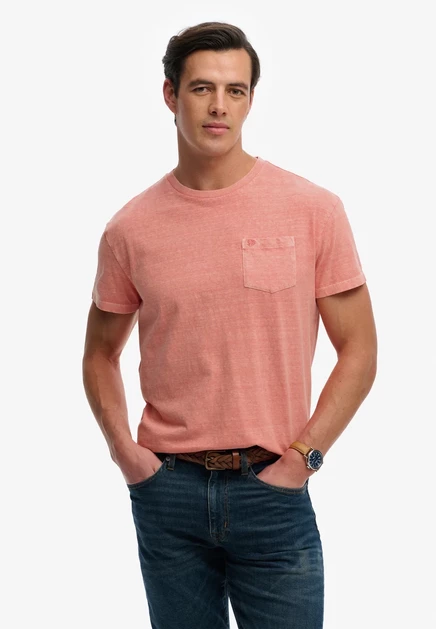 Мужская футболка Superdry Co. Basic, коралловая