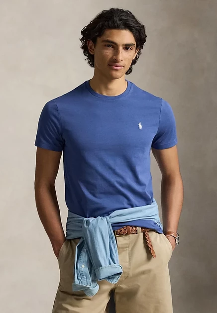 Мужская футболка Polo Ralph Lauren Slim, синяя