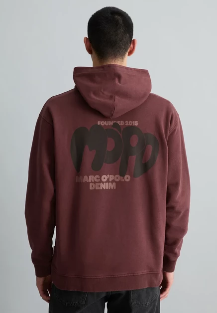 Мужское худи Marc O'Polo Denim, бордовое