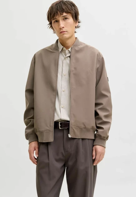 Мужской бомбер Jack & Jones Premium Bomber, бежевый