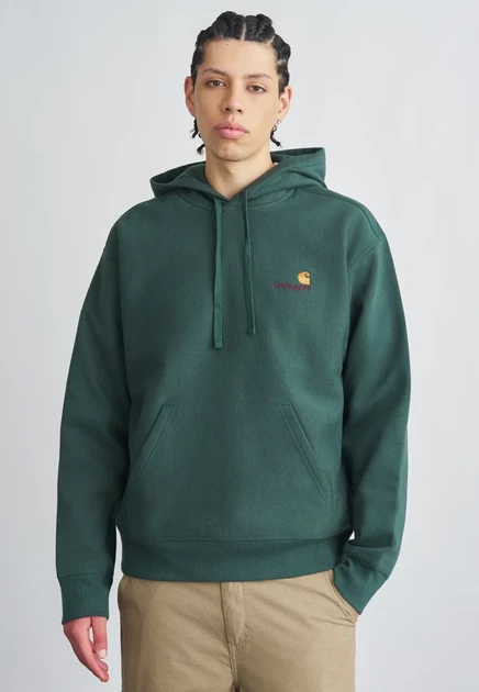 Мужское худи Carhartt WIP American Script, зеленое