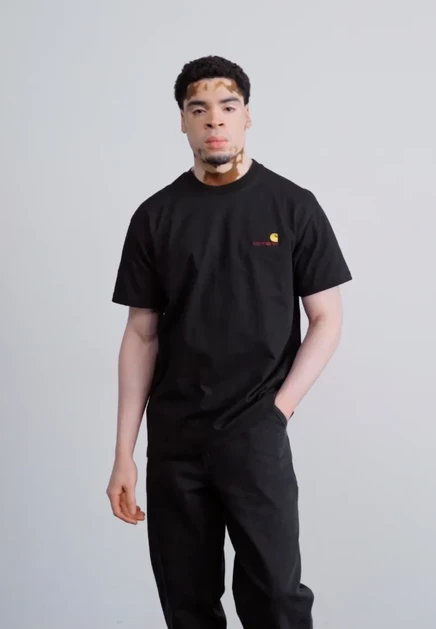 Мужская футболка Carhartt WIP American Script, черная