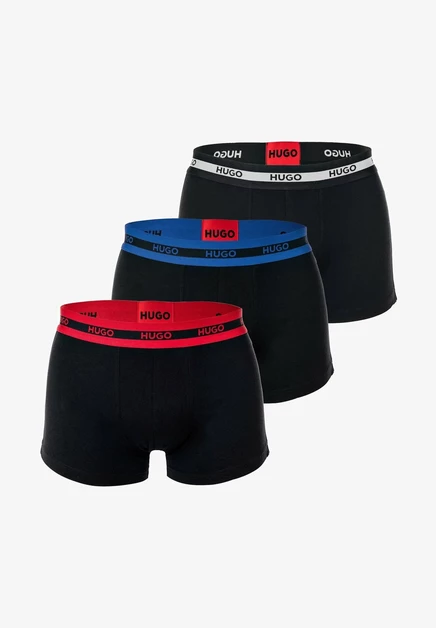 HUGO PLANET 3 PACK - Trunks - open white schwarz rot blau