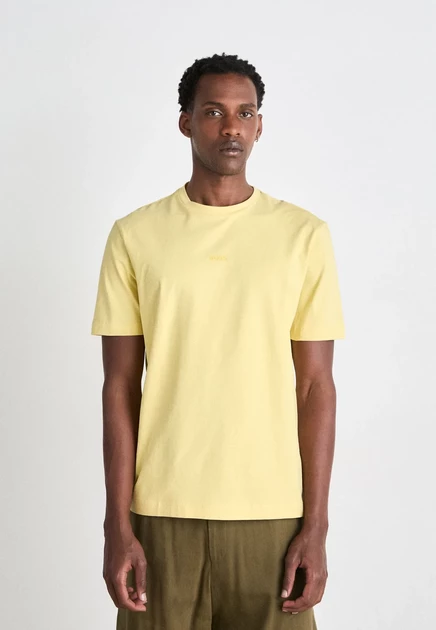 BOSS TCHUP - Basic T-shirt - open green open yellow