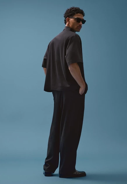 Мужские брюки Bershka Super Darted, черные
