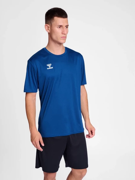 Мужская спортивная футболка Hummel Essential, синяя