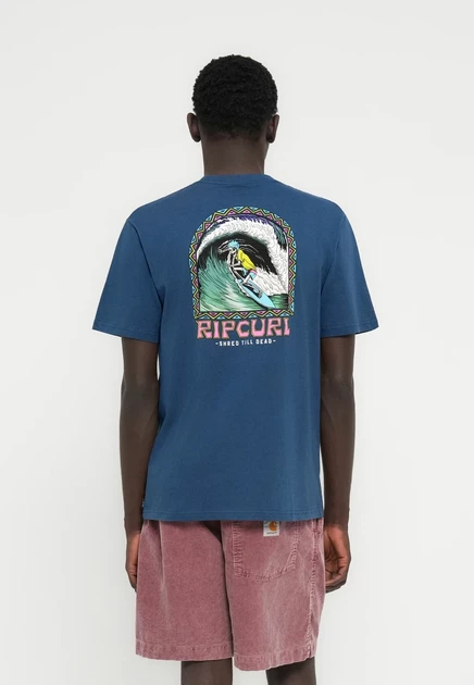 Унисекс футболка Rip Curl Shredding Tee, костяной-синий