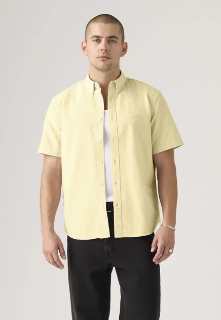 Мужская рубашка Levi's SS Authentic Button Down, кремовая