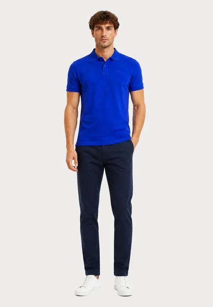 Мужское поло Pierre Cardin, синее