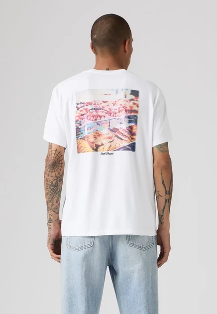 Levi's® RELAXED FIT TEE - Print T-shirt - coastal creative fresh and smooth pumice stone simple pleasures white plus