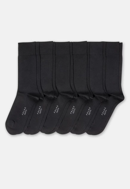 Мужские носки Falke Happy, 6 пар, чёрные