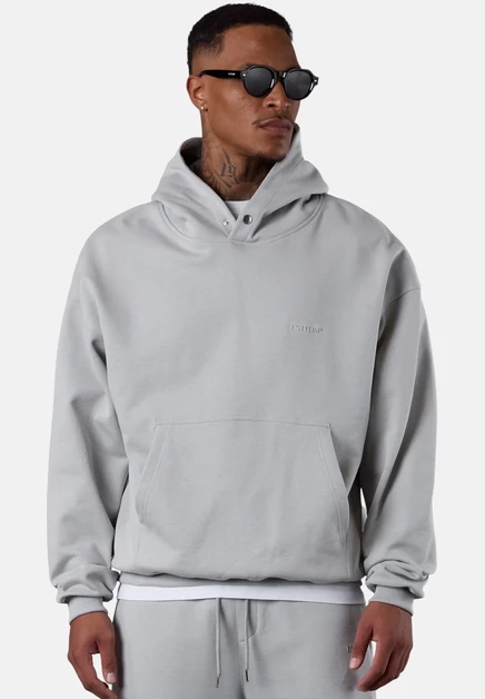 Мужское худи Esteem Essential Oversized, серое