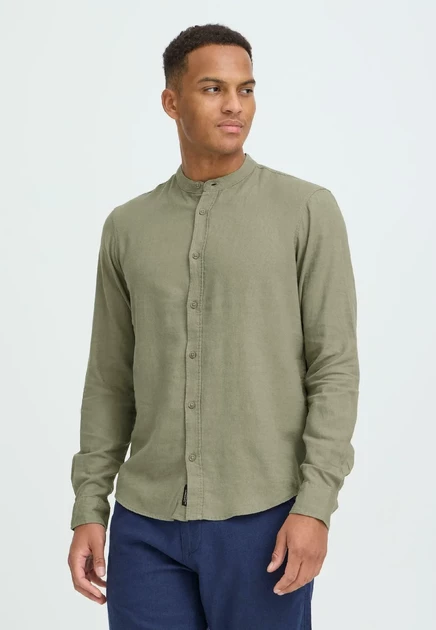 Мужская рубашка Blend BHLINES LINEN MIX, ветивер