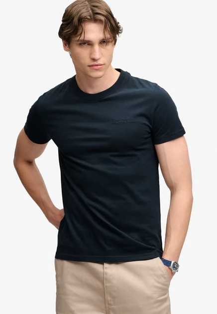 Мужская футболка Superdry Co. Essential Logo, темно-синяя