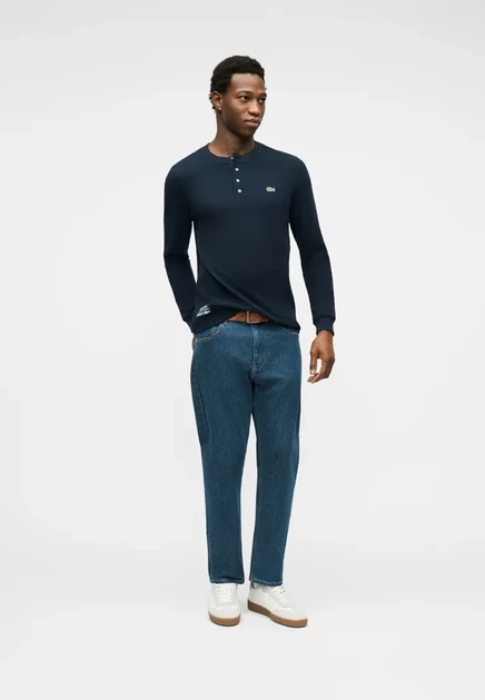 Мужской лонгслив Lacoste, темно-синий