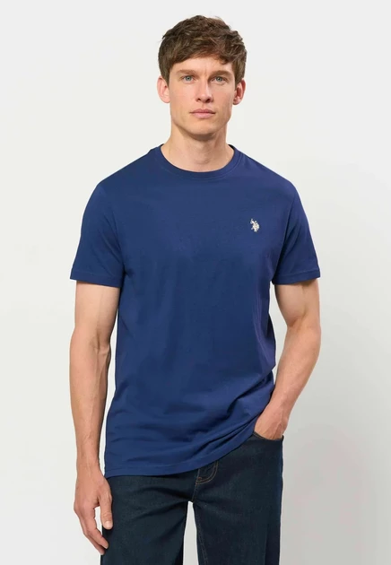 U.S. Polo Assn. UMARJUN T-shirt - Basic T-shirt - white medieval blue